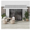 Image de Luifel uittrekbaar 4x3 m stof en aluminium antraciet en wit3216125