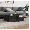 Image de Tables basses 2 pcs noir brillant bois d'ingénierie 3216156