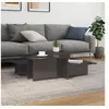 Image de Tables basses 2 pcs gris brillant bois d'ingénierie 3216157