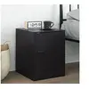 Image de Table de chevet noir 34,5x39x44 cm acier841607