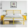 Image de Tables de chevet 2 pcs jaune moutarde 34,5x39x44 cm acier, armoire, meubles de chambre, support téléphonique, armoire 841614