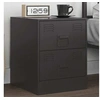 Image de Table de chevet noir 34,5x39x44 cm acier, table de chevet, meuble de chambre, table de nuit, armoire, table 841619