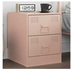Image de Table de chevet rose 34,5x39x44 cm acier, table de chevet, meuble de chambre, table de nuit, armoire, table 841621