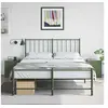 Image de Tables de chevet 2 pcs vert 34,5x39x44 cm acier, table de chevet, meuble de chambre, table de nuit, armoire, table 841628