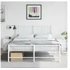 Image de Tables de chevet 2 pcs blanc 34,5x39x44 cm acier, armoire, meubles de chambre, support téléphonique, armoire 841630
