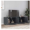 Image de Meubles TV 2 pcs anthracite 67x39x44 cm acier, banc TV, meuble télé, meuble multimédia, buffet TV, meuble hifi, 841636