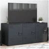 Image de Meuble TV, Armoire de Télévision avec Compartiments et Poignées, Meuble de Rangement Salon Intérieur, Moderne, 841645