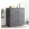 Image de Buffet anthracite 67x39x73 cm acier, armoire, armoire latérale, armoire de rangement, armoires, placard, buffet haut, 841651
