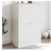 Image de Buffet blanc 67x39x107 cm acier, armoire, armoire latérale, armoire de rangement, armoires, placard, buffet haut, 841666