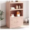 Image de Buffet rose 67x39x107 cm acier, armoire, armoire latérale, armoire de rangement, armoires, placard, buffet haut, 841668