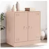Image de Buffet rose 67x39x73 cm acier, armoire, armoire latérale, armoire de rangement, armoires, placard, buffet haut, 841674