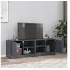 Image de Meubles TV 2 pcs anthracite 67x39x44 cm acier, banc TV, meuble télé, meuble multimédia, buffet TV, meuble hifi, 841696