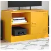 Image de Meuble TV jaune moutarde 67x39x44 cm acier, banc TV, meuble télé, meuble multimédia, buffet TV, meuble hifi, centre 841697
