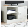 Image de Meuble TV blanc 67x39x44 cm acier 841701