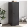 Image de Buffet noir 34,5x39x107 cm acier, armoire, placard, buffet haut, armoire latérale, armoire de rangement, organisateur 841703