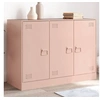 Image de Buffet rose 99x39x73 cm acier, armoire, placard, buffet haut, armoire latérale, armoire de rangement, organisateur de 841722