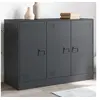 Image de Buffet anthracite 99x39x73 cm acier, armoire, armoire latérale, armoire de rangement, armoires, placard, buffet haut, 841723