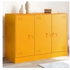 Image de Buffet jaune moutarde 99x39x73 cm acier, armoire, armoire latérale, armoire de rangement, armoires, placard, buffet 841724