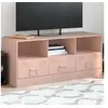 Image de Meuble TV rose 99x39x44 cm acier 841734