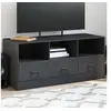 Image de Meuble TV anthracite 99x39x44 cm acier 841735