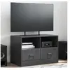 Image de Meuble TV noir 67x39x44 cm acier 841739