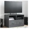 Image de Meuble TV anthracite 67x39x44 cm acier 841743