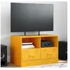Image de Meuble TV jaune moutarde 67x39x44 cm acier 841745