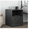 Image de Table de chevet anthracite 34,5x39x44 cm acier 841755