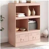 Image de Buffet haut rose 67x39x95 cm acier, armoire, armoire de rangement, buffet haut, armoire latérale, armoire haute, 841800