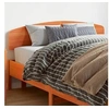 Image de Tête de Lit, Panneau de Lit avec Cadre en Bois, Accessoire de Lit, Meuble de Chambre à Coucher Maison, Cire Marron 842501