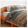 Image de Tête de Lit, Panneau de Lit avec Cadre en Bois, Accessoire de Lit, Meuble de Chambre à Coucher Maison, Cire Marron 842505