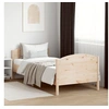 Image de Cadre de lit sans matelas 90x190 cm bois de pin massif