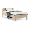 Image de Cadre de lit avec tête de lit 75x190 cm bois de pin massif 842626