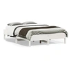 Image de Bedframe zonder matras massief grenenhout wit 135x190 cm842719