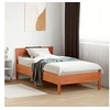 Image de Bedframe zonder matras massief grenenhout wasbruin 100x200 cm842761