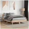 Image de Cadre de lit sans matelas 140x190 cm bois de pin massif