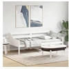 Image de Lit de Jour, Canapé-lit, Lit d'Invité, Meuble de Salon Chambre à Coucher Salle de Séjour, Moderne, Blanc 80x200 cm 842827