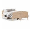Image de Cadre de lit avec tête de lit 150x200 cm bois de pin massif 3216170