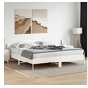 Image de Bedframe zonder matras massief grenenhout wit 200x200 cm3216189