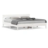Image de Bedframe zonder matras massief grenenhout wit 200x200 cm3216201