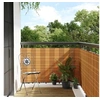 Image de Paravent de balcon marron clair 400x80 cm résine tressée, écran de jardin, écran extérieur, écran d'intimité de 156268