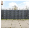 Image de Paravents de balcon 10 pcs anthracite 255x19 cm résine tressée, écran de jardin, écran extérieur, écran d'intimité 156311