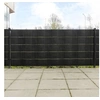 Image de Paravents de balcon 5 pcs noir 255x19 cm résine tressée, écran de jardin, écran extérieur, écran d'intimité 156318