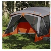 Image de Tente de camping avec porche 4 personnes orange imperméable