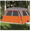 Image de Tente de cabine familiale 6 personnes orange imperméable