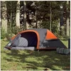 Image de Tente de camping à dôme 1 personne orange imperméable