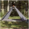 Image de Tente familiale tipi 8 personnes gris et orange imperméable