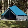 Image de Tente familiale tipi 12 personnes bleu imperméable