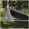 Image de Tente de camping - - Tunnel - 1 place - Imperméable - Gris et orange