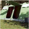Image de Tente familiale tunnel 10 personnes vert imperméable